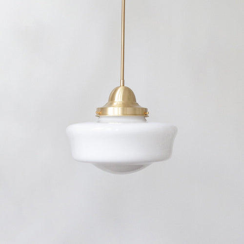 "Apollo" Medium Pendant Light - Opal Glass